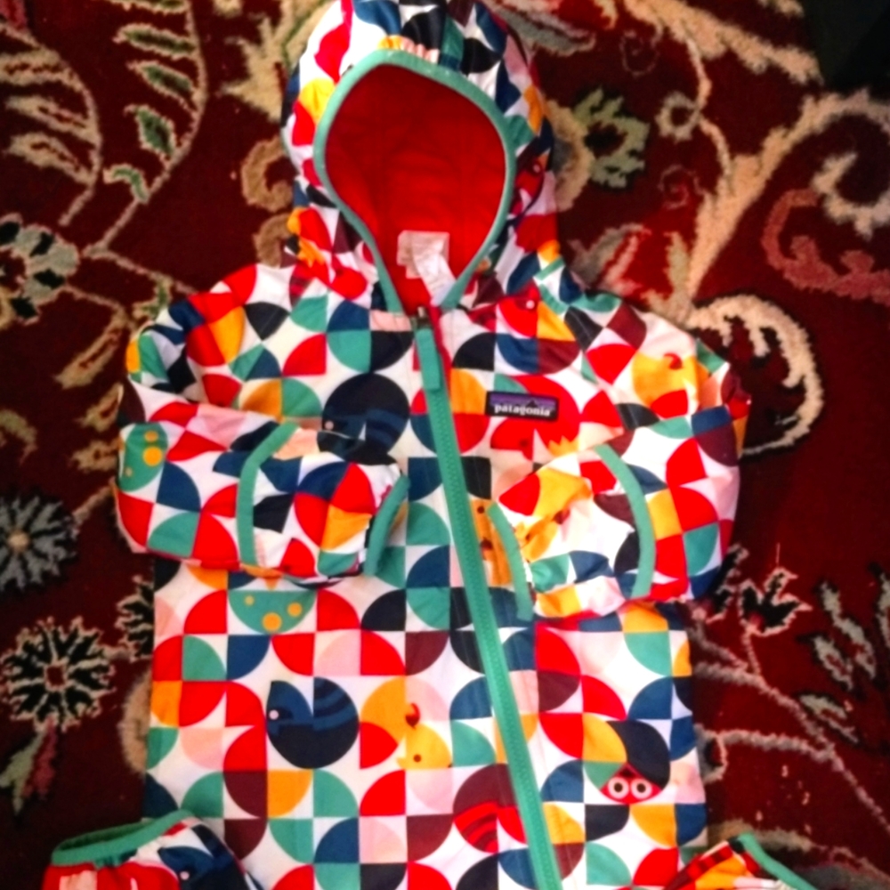Patagonia Reversible baby insulated one piece bunting/snowsuit